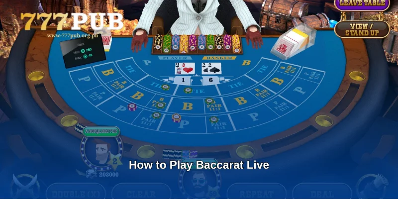 How to Play Baccarat Live