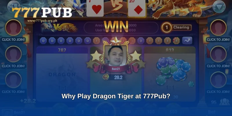 Why Play Dragon Tiger at 777Pub